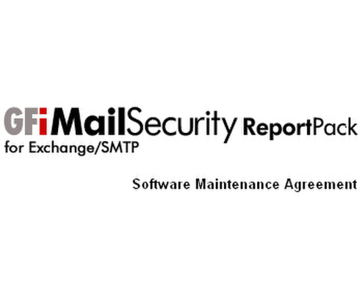 GFI MailSecurity ReportPack - Software Maintenance Agreement, 25 mailboxes