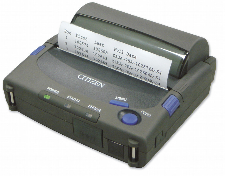 Citizen PD24 BT direct thermal Mobile printer 203 x 203DPI Grey