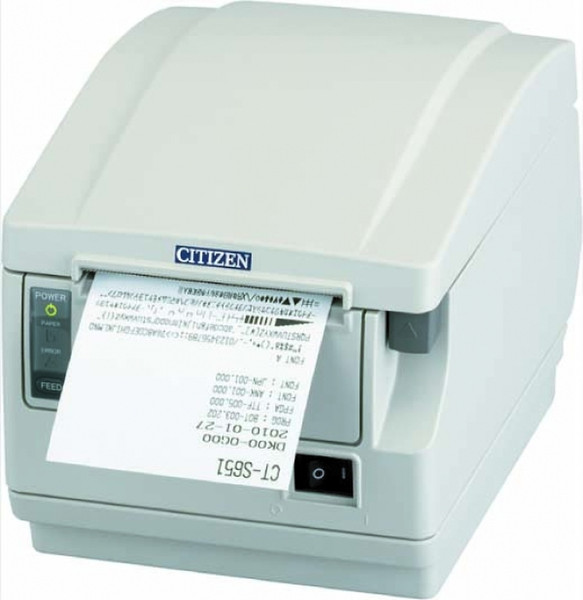 Citizen CT-S651 Прямая термопечать POS printer 203 x 203dpi Белый