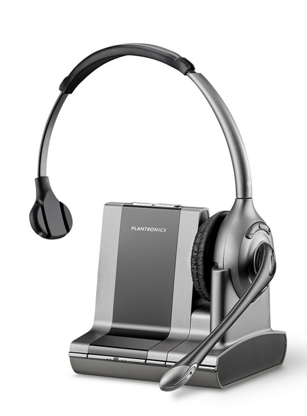 Plantronics WO300 DECT Монофонический Оголовье Черный, Серый гарнитура