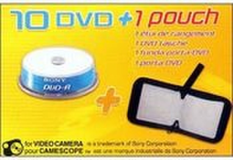 Sony DVD-R 8cm 1.4GB 10-spindle+pouch 1.4GB DVD-R 10pc(s)