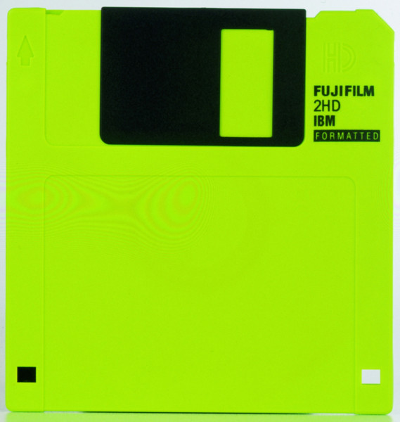 Fujifilm 3.5" 1.44MB HD neon green 10pk