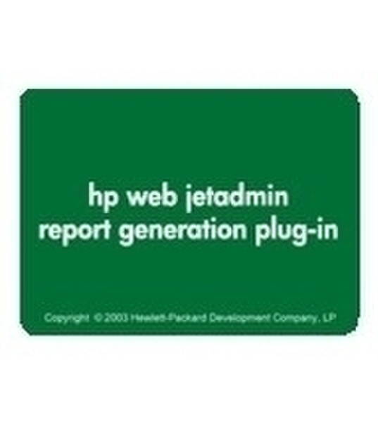 HP Web Jetadmin Report Generation Plug-in