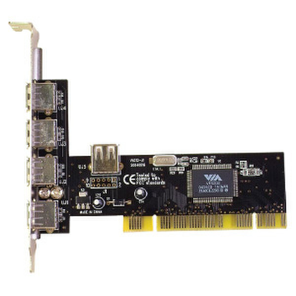 iDream USB2.0 PCI card with 4+1 ports USB 2.0 интерфейсная карта/адаптер