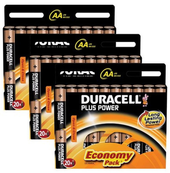 Duracell 60x AA 1.5V Щелочной 1.5В