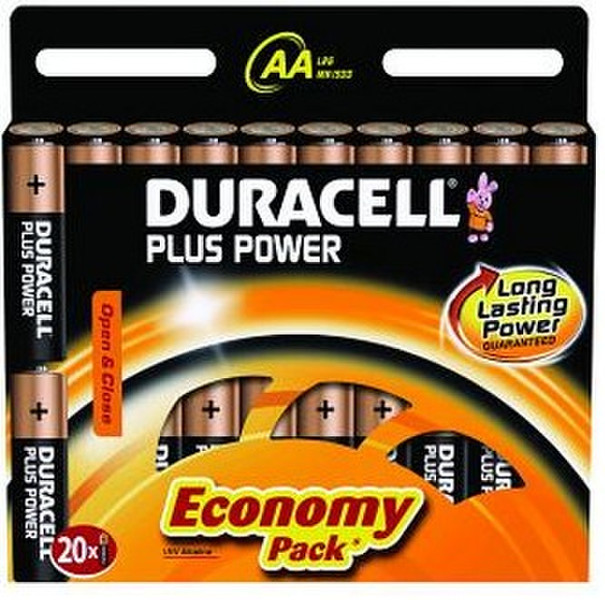 Duracell 20x AA 1.5V Щелочной 1.5В