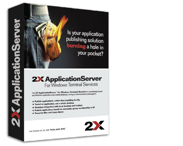 2X ApplicationServer f/ Single Terminal Server Support + Printing Solution, 1 Server