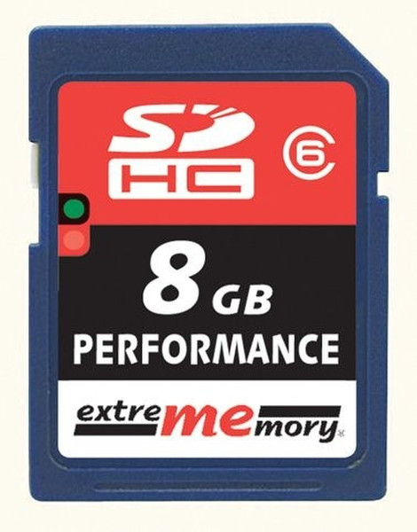 Extrememory 8GB SDHC Card Performance 8ГБ SDHC карта памяти