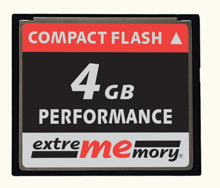 Extrememory 4GB 120x CF Card PERFORMANCE 4GB CompactFlash memory card