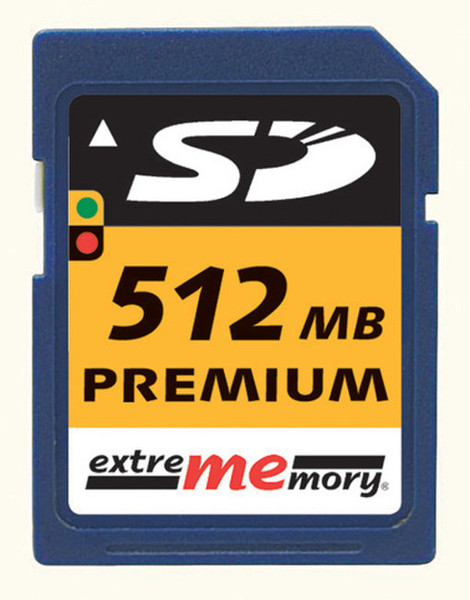 Extrememory 512MB SD Card Premium 120x/30x 0.5GB SD memory card