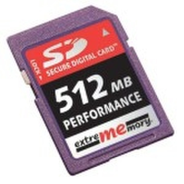 Extrememory SD Card 512MB Performance 0.5GB SD memory card
