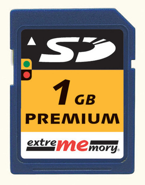 Extrememory 1GB SD Card Premium 120x/30x 1GB SD memory card