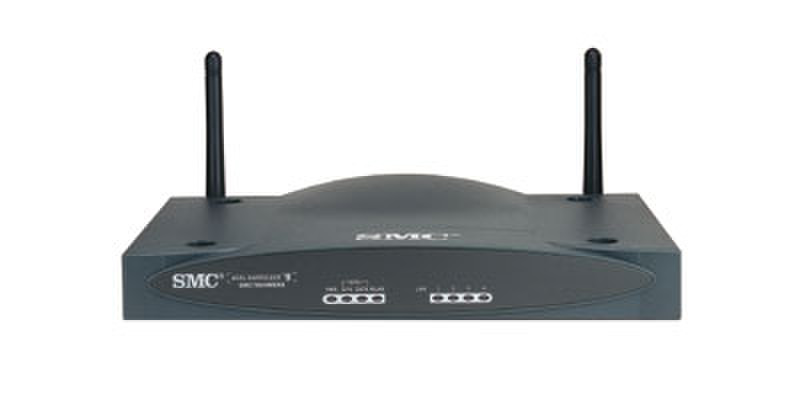 SMC 54Mbps Wireless 4-port Broadband Router with built-in ADSL modem (Annex B / U-R2) wireless router