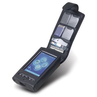 Belkin HP iPAQ Lambskin Leather Flip Case Leather Black