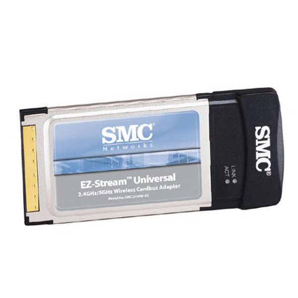 SMC EZ-Stream™ Universal Wireless Cardbus Adapter Internal 108Mbit/s networking card