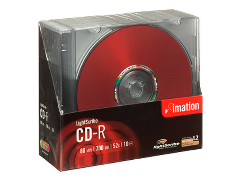 Imation CD-R 52x LightScribe (10) CD-R 700MB 10pc(s)