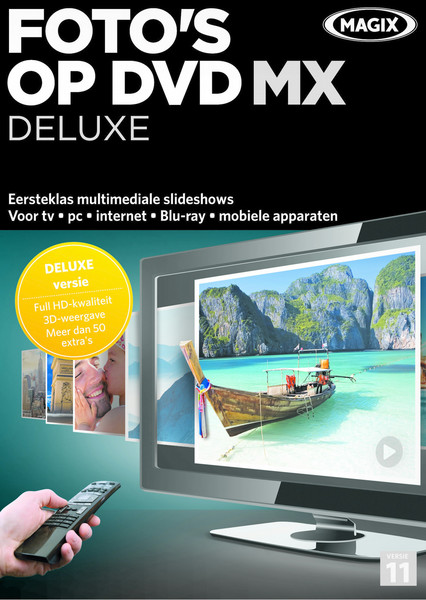 Magix Foto's op DVD MX Deluxe