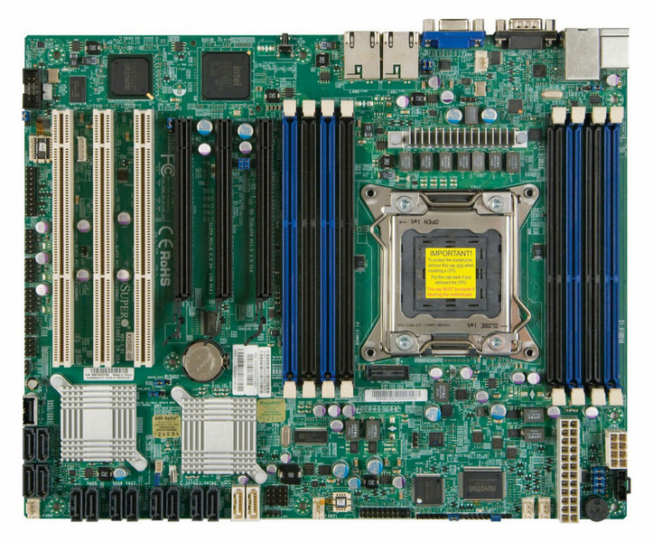 Supermicro X9SRE-F-O Retail Intel C602 LGA 2011 (Socket R) ATX server/workstation motherboard