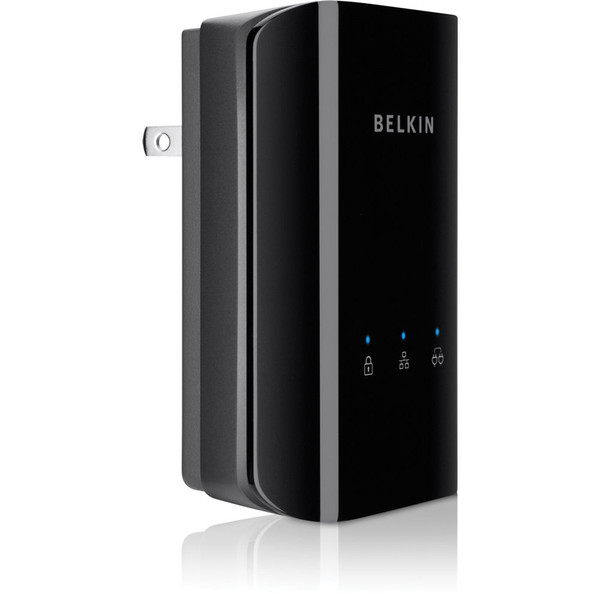 Belkin E2D3500 500Mbit/s Eingebauter Ethernet-Anschluss Schwarz 2Stück(e) PowerLine Netzwerkadapter
