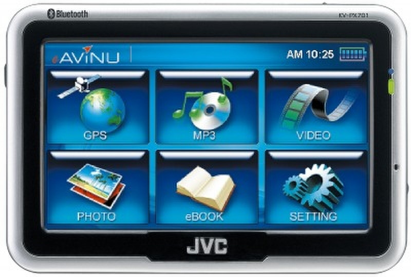 JVC KV-PX701 all-in-one GPS navigation system Фиксированный ЖК Сенсорный экран 200г навигатор