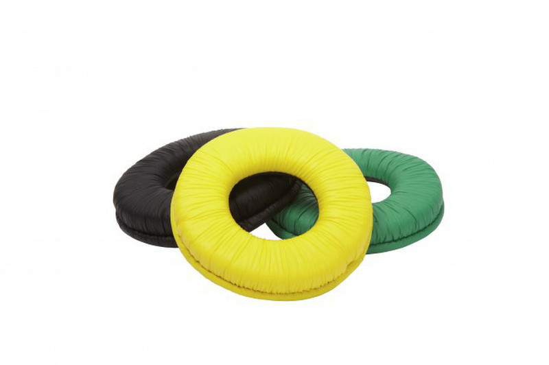 WeSC Ear cushions Черный, Зеленый, Желтый 6шт подушечки для наушников