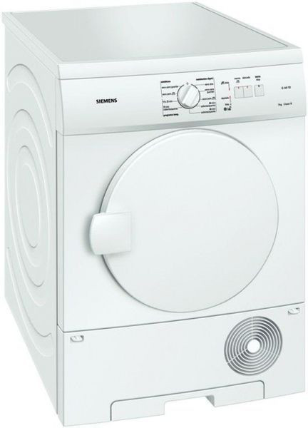 Siemens WT44C102EE Отдельностоящий Фронтальная загрузка 7кг B Белый сушилка для белья