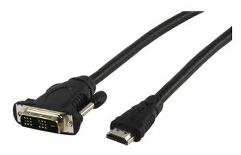 HQ 1.5m HDMI/DVI-D 1.5m HDMI DVI-D Black video cable adapter