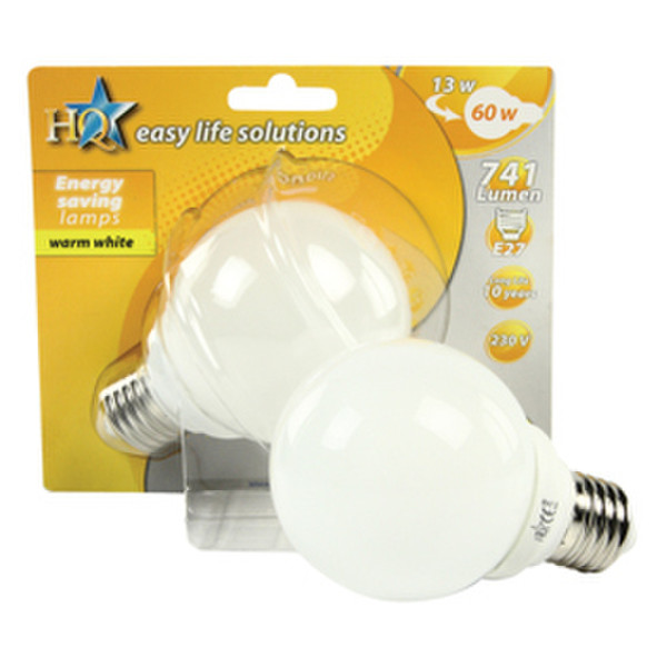 HQ E-E27-15 12Вт E27 A Теплый белый energy-saving lamp