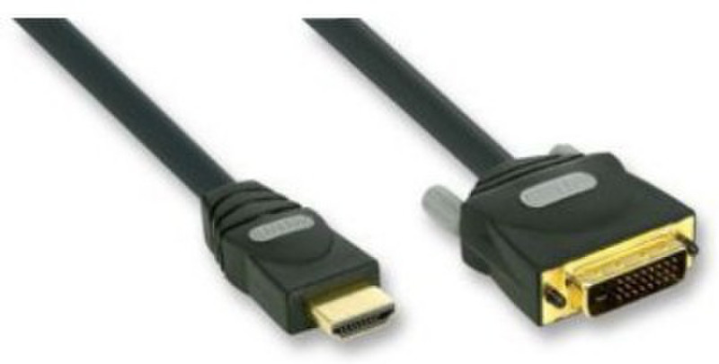 Profigold 0.5m HDMI/DVI 0.5m HDMI DVI-D Black