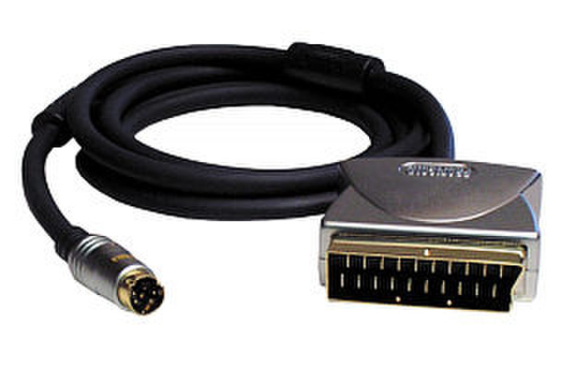 Profigold 1.5m, Scart to S-Video 1.5m SCART (21-pin) S-Video (4-pin) Schwarz