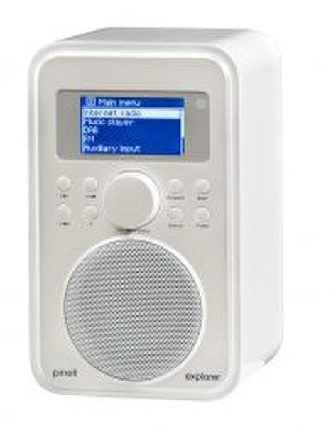 Pinell Explorer Tragbar Digital Weiß Radio