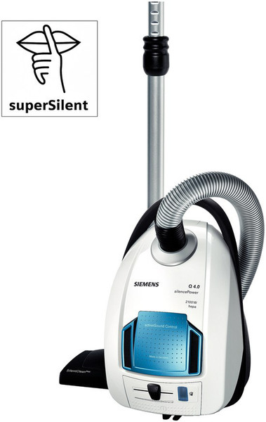 Siemens VSQ4G2130 Cylinder vacuum 5L 2100W Black,White vacuum