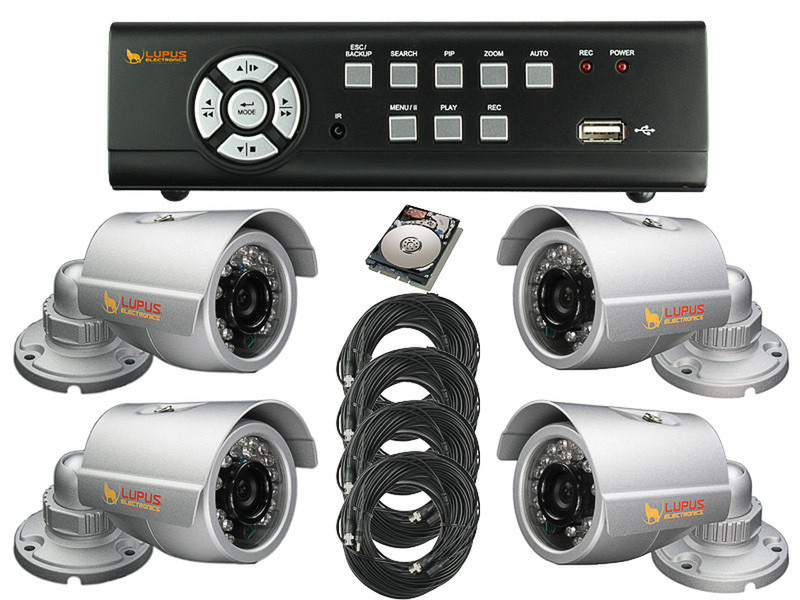 Lupus Electronics Video Surveillance Package Outdoor Geschoss Silber