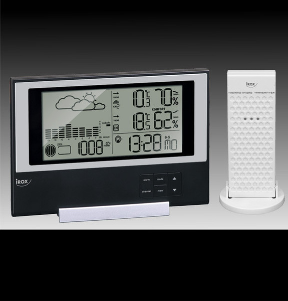 Irox HBR636 Black,Silver,White weather station