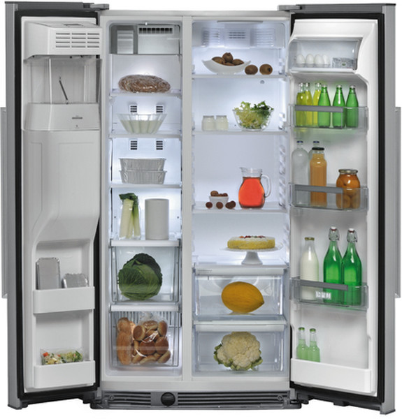 Bauknecht KSN 520 A+ IO freestanding 515L A++ Stainless steel side-by-side refrigerator
