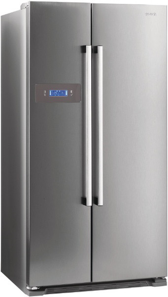 Gorenje NRS85728X freestanding A+ Metallic side-by-side refrigerator