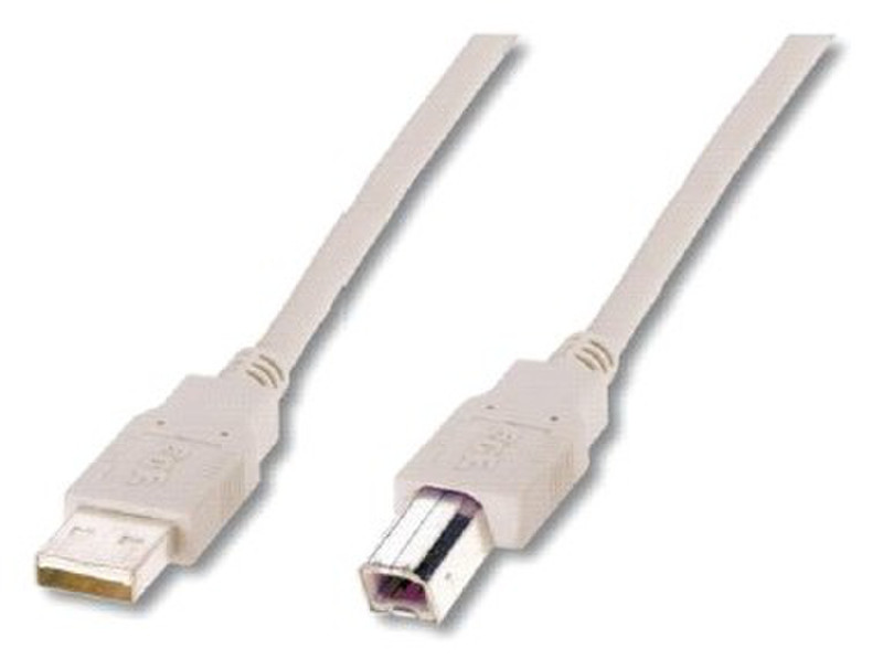ASSMANN Electronic 1.0m USB 2.0 A/B 1м USB A USB B Бежевый