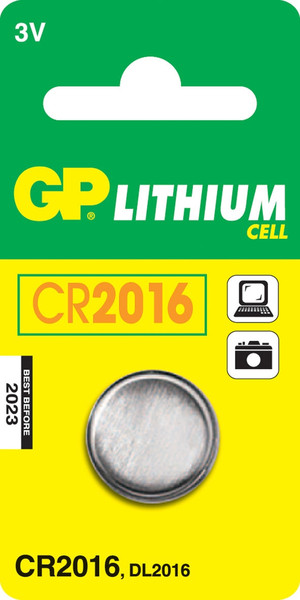 GP Batteries Lithium Cell CR2016 Литиевая 3В батарейки