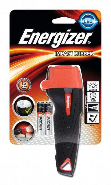 Energizer 7638900326307 Hand-Blinklicht Schwarz, Rot Taschenlampe