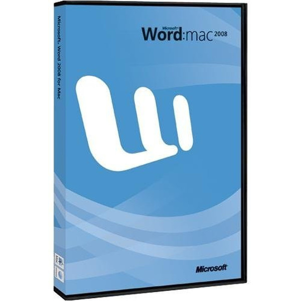 Microsoft Word 2008 for Mac, DVD, Upg, FR