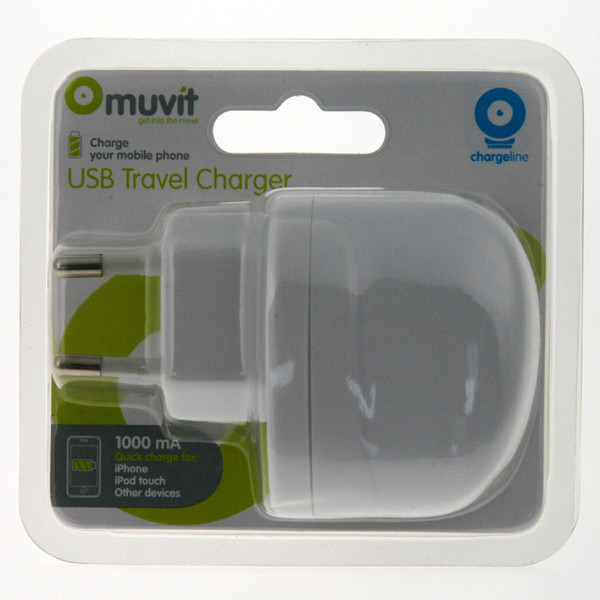Muvit QCHARGEWHITE зарядное для мобильных устройств