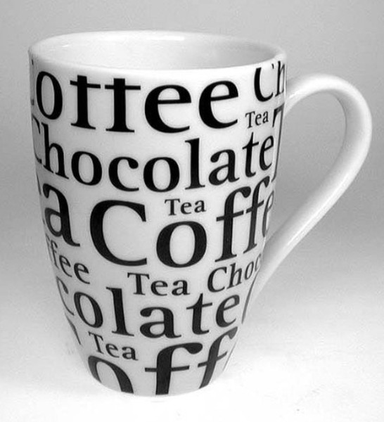 Könitz Porzellan 4pc Coffee Bar No. 9 - Mug - Writing Black,White 4pc(s)