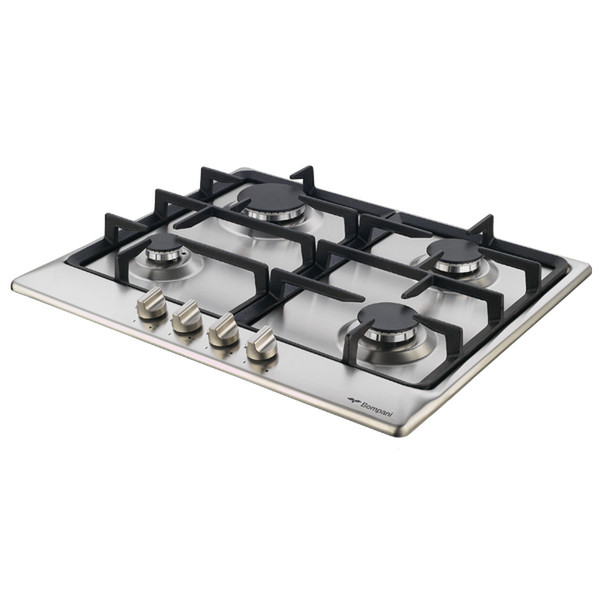 Bompani BO213MB/N built-in Gas Black,Stainless steel hob