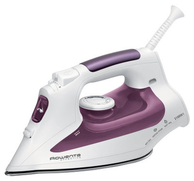 Rowenta DW1020 Dry & Steam iron Stainless Steel soleplate 2100W Violett, Weiß Bügeleisen