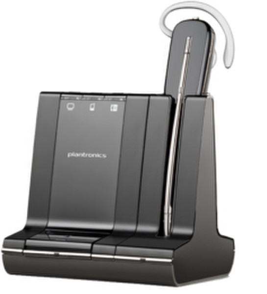 Plantronics W745 Monophon Ohrbügel Schwarz Headset