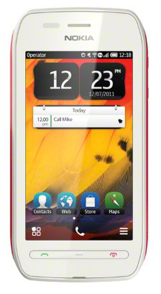 Nokia 603 Rot, Weiß