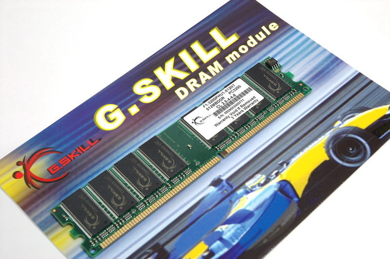 G.Skill 512MB (512MB) PC3200 0.5GB DDR 400MHz memory module