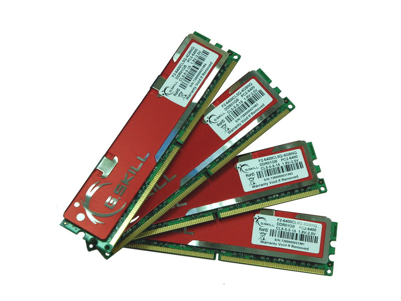 G.Skill 4096MB (4x1024MB) PC2-6400 4GB DDR2 800MHz memory module
