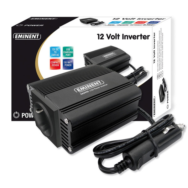 Eminent 12 Volt Inverter Черный адаптер питания / инвертор