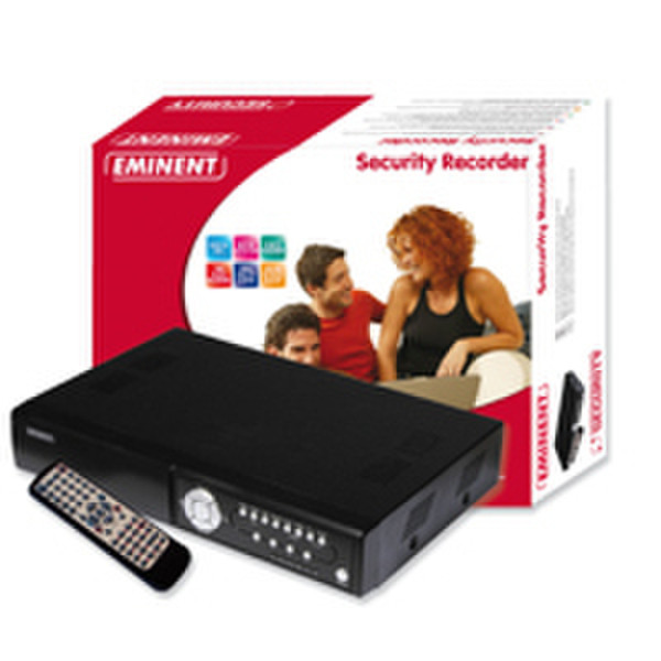 Eminent EM6010 Security Recorder 160Gb Schwarz Digitaler Videorekorder (DVR)